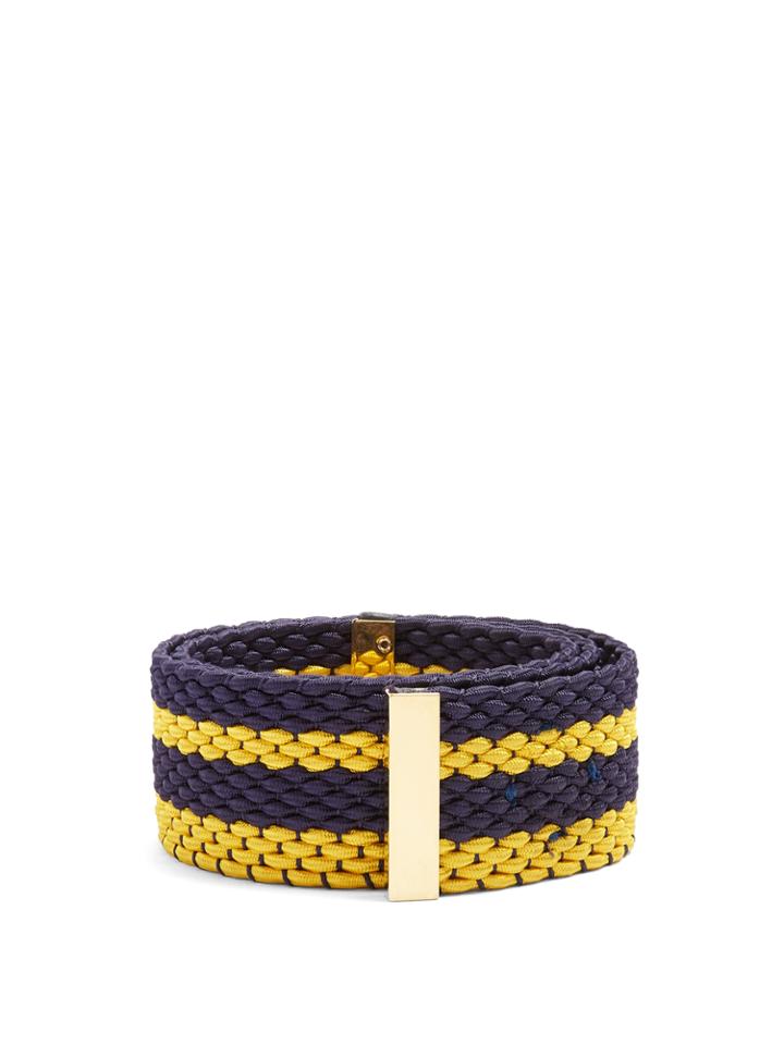 Roksanda Striped Woven-elastic Belt