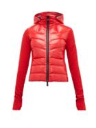 Matchesfashion.com Moncler Grenoble - Fleece Sleeved Padded Jacket - Womens - Red