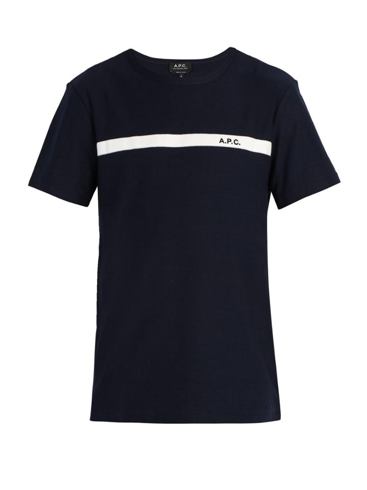 A.p.c. Logo-detail Cotton-jersey T-shirt