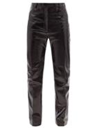 Maximilian - Soul Slim-leg Leather Trousers - Mens - Black