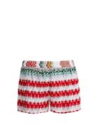 Missoni Mare High-waist Knit Shorts