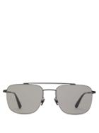 Matchesfashion.com Mykita - Yuuto Aviator Stainless Steel Sunglasses - Mens - Black