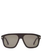 Matchesfashion.com Tom Ford Eyewear - Thor Flat-top Acetate Sunglasses - Mens - Black
