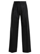 Connolly Barathea High-rise Wide Wool-blend Trousers