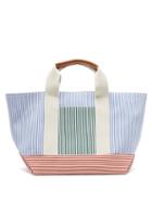 Matchesfashion.com Rue De Verneuil - Tool Striped Canvas Tote Bag - Womens - Blue Multi