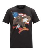 Matchesfashion.com Dsquared2 - Eagle-print Cotton-jersey T-shirt - Mens - Black