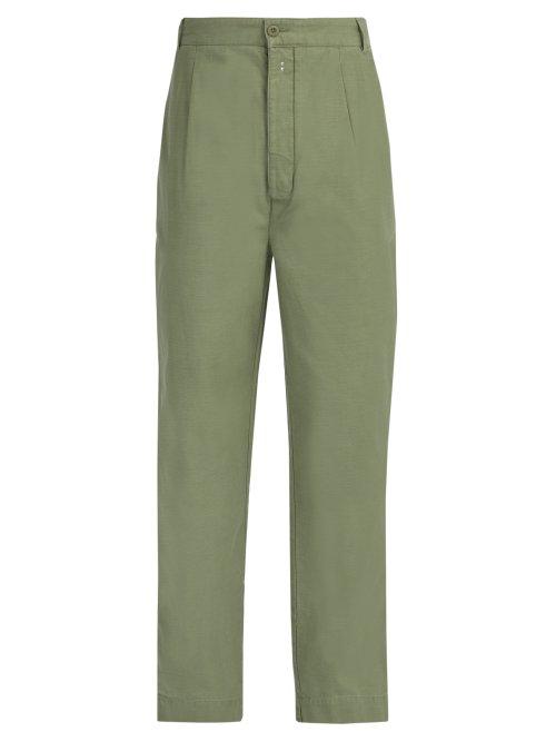 Matchesfashion.com Officine Gnrale - Harry Cotton Chino Trousers - Mens - Khaki