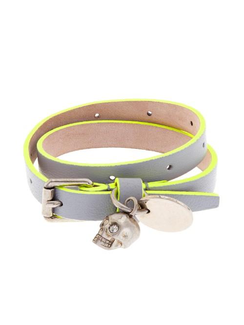 Alexander Mcqueen Wraparound Leather Bracelet