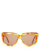 Matchesfashion.com Celine Eyewear - Oversized D Frame Acetate Sunglasses - Womens - Tortoiseshell
