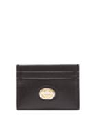 Matchesfashion.com Gucci - Logo-plaque Grained-leather Cardholder - Womens - Black