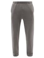 Lady White Co. - Elasticated-waist Cotton-fleece Track Pants - Mens - Dark Grey