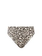 Matchesfashion.com Norma Kamali - Leopard Print High Rise Bikini Briefs - Womens - Leopard