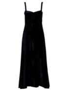 Masscob Grosgrain-trimmed Velvet Maxi Dress
