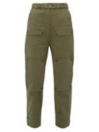 Matchesfashion.com Symonds Pearmain - Patch Pocket Cotton Tapered Leg Trousers - Womens - Khaki