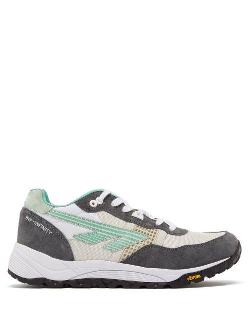 Matchesfashion.com Hi-tec Hts74 - Bw Infinity Rgs Suede Low Top Trainers - Mens - Grey Multi