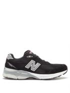 New Balance - Made In Usa 990v3 Suede And Mesh Trainers - Womens - Black Grey