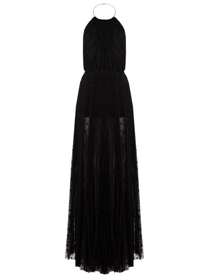 Maria Lucia Hohan Cleo Star-embroidered Halterneck Gown