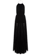 Maria Lucia Hohan Cleo Star-embroidered Halterneck Gown