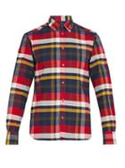 Matchesfashion.com Maison Kitsun - Checked Cotton Flannel Shirt - Mens - Multi