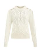 Matchesfashion.com Isabel Marant - Devlyn Cable-knit Alpaca-blend Sweater - Womens - Cream