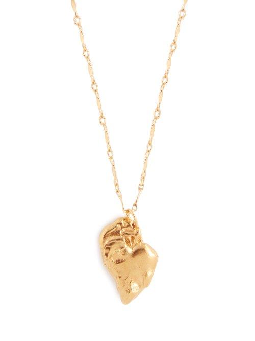 Matchesfashion.com Alighieri - Il Grand Amore Necklace 24kt Gold Plated Necklace - Womens - Gold