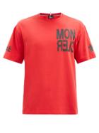 Matchesfashion.com Moncler Grenoble - Logo-print Cotton-jersey T-shirt - Mens - Red