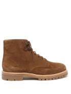 Legres - Lace-up Suede Boots - Womens - Brown