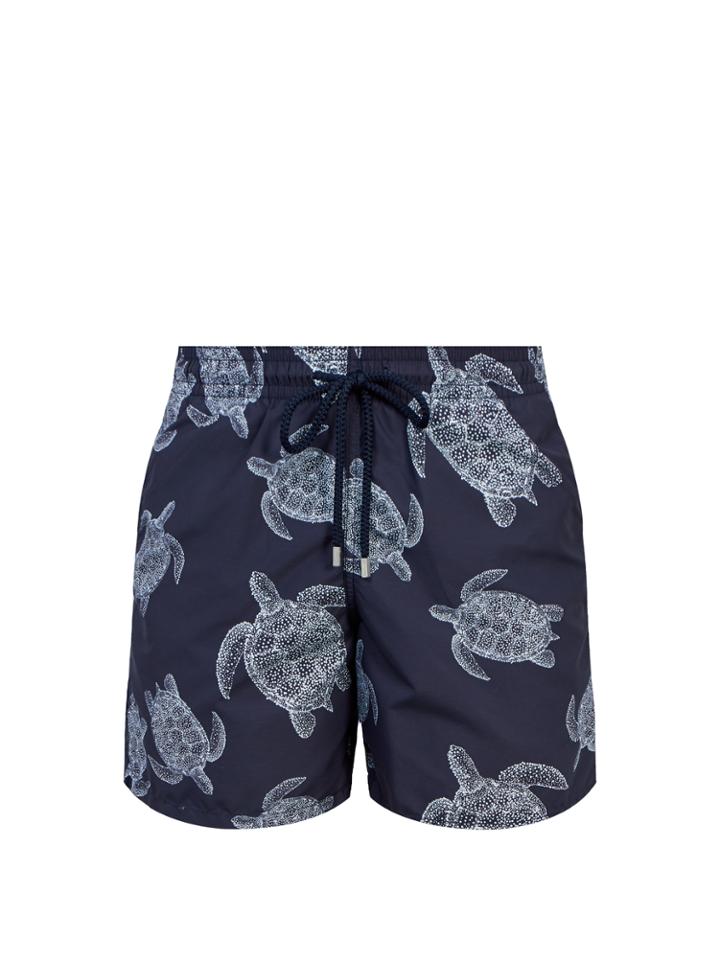 Vilebrequin Moorea Galuchat Turtle-print Swim Shorts