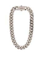 Matchesfashion.com Saint Laurent - Oversized Curb Chain Silver Necklace - Womens - Silver