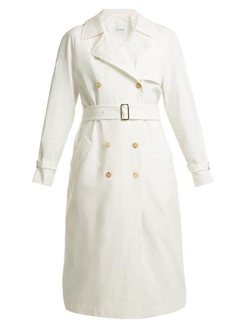 Matchesfashion.com Max Mara - Azeglio Trench Coat - Womens - White