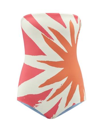 Cala De La Cruz - Alison Bandeau Swimsuit - Womens - Multi
