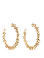 Rosantica By Michela Panero Flapper Pearl-embellished Hoop Earrings