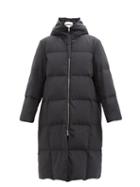 Jil Sander - Hooded Quilted Recycled-shell Down Coat - Womens - Black