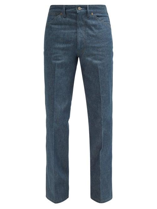 Matchesfashion.com Lemaire - Bootcut Jeans - Mens - Dark Blue