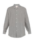 Marrakshi Life - Striped Cotton-blend Shirt - Mens - Black Multi
