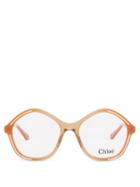 Chlo - Kheene Oversized Acetate Glasses - Womens - Brown