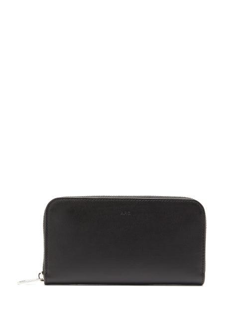 Matchesfashion.com A.p.c. - Lucien Leather Continental Wallet - Mens - Black