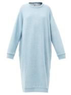 Matchesfashion.com Raey - Oversized Cotton-jersey Sweatshirt Dress - Womens - Mid Blue