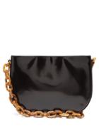 Matchesfashion.com By Far - Pelle Chain Handle Leather Shoulder Bag - Womens - Black