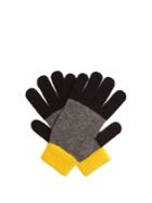 Paul Smith Tri-colour Wool-knit Gloves