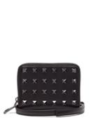 Valentino Garavani - Rockstud Leather Neck-strap Wallet - Mens - Black