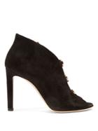Jimmy Choo Lorna 100mm Suede Ankle Boots