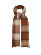 Matchesfashion.com Isabel Marant - Suzanne Checked Wool-blend Scarf - Womens - Brown