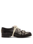 Matchesfashion.com Gucci - Lace Up Leather Brogues - Mens - Black Multi