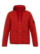Matchesfashion.com Stone Island - Quilted Down Filled Hooded Coat - Mens - Burgundy