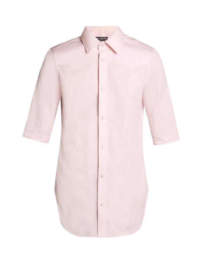 Balenciaga Short-sleeved Slim-fit Shirt