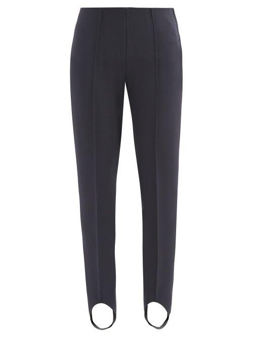 Matchesfashion.com Bogner - Elaine Stretch-jersey Slim-leg Stirrup Trousers - Womens - Navy