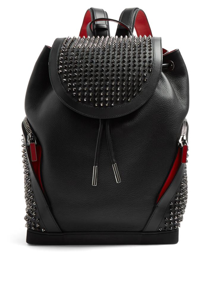 Christian Louboutin Explorafunk Spike-embellished Leather Backpack