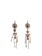 Alexander Mcqueen Crystal-embellished Skeleton Earrings