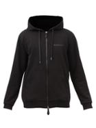 Burberry - Micah Zipped Cotton-blend Hooded Sweatshirt - Mens - Black